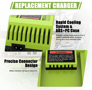 Cargador de Batería de Litio OP401 40V 2A de Repuesto con Puertos USB Duales para Herramientas Eléctricas Ryobi, Cargador de Batería de Iones de Litio 40V 2A - Product Image 5
