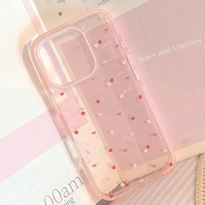 Dolce piccola ciliegia per iPhone 16 Promax custodia per telefono cellulare dolce trasparente custodia per iphone 16 - Product Image 5