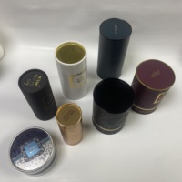Flacons de parfum cylindriques personnalisés de 2 ml, 5 ml, 10 ml, 12 ml, 15 ml avec logo, boîte de parfum, tube rond en papier, emballage pour coffret de parfum