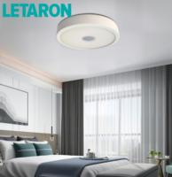 Plafonnier LED intelligent moderne pour chambre à coucher, en aluminium IP20, avec télécommande IR, haut-parleur musical et température de couleur (CCT) réglable