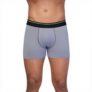 Bóxers de Punto Sin Costuras de Algodón/Spandex de Secado Rápido, Ecológicos y de Primera Calidad, Fabricados por OEM, para Hombre, con Logotipo Personalizado, Transpirables - Product Image 1