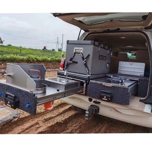 Sistema de cajones para SUV compatible con kits GX470 VRD4X4, cajones traseros LC150 con cubierta superior para nevera para Prado 150, Land Cruiser de 5/7 asientos - Product Image 6