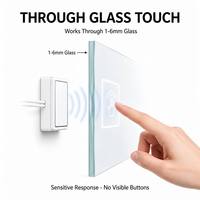 Miroir de salle de bain intelligent en ABS avec éclairage LED et interrupteur tactile, AC110V-240V 100W