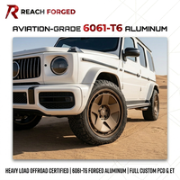 Jantes forgées de luxe pour SUV tout-terrain Mercedes Classe G 20 22 pouces 5x130 à 5 branches plates bronze