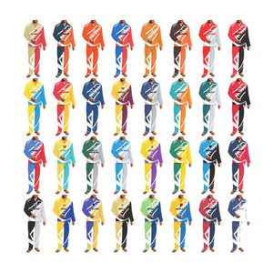 Haute qualité unisexe Football uniformes hiver saison bouton pyjamas pour hommes équipe joueur Fan Version imprimé coupe automatisée - Product Image 1