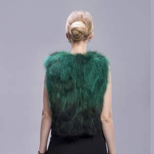 MWFur Winter Street Fox <strong>Fur</strong> Vest Sleeveless Women Raccoon <strong>Fur</strong> <strong>Gilet</strong> for <strong>Girl</strong> Fashion Raccoon Outwear Fashion Winter - Product Image 3