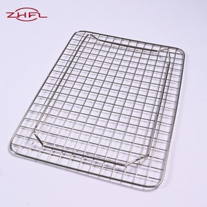 Cesta de malla de alambre para barbacoa, cesta de parrilla tejida, resistente al calor, soldada, portátil, resistente a la corrosión, antiadherente, fácil de limpiar, Longteng - Product Image 2