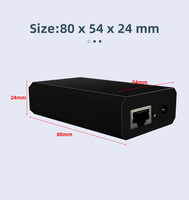 Répartiteur POE standard actif 12W Sortie 5V/9V/12V Câble divisé réglable et données vers l'appareil final tel que le téléphone IP avec caméra IP.