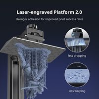 Imprimante 3D à résine Anycubic Photon Mono 4 DLP, volume d'impression 220x220x250 mm, écran mono 7 pouces, plateau chauffant en verre trempé, prise EU