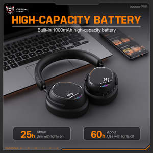 <span class=keywords><strong>Casque</strong></span> de jeu <span class=keywords><strong>sans</strong></span> <span class=keywords><strong>fil</strong></span> ONIKUMA GT886, Audifonos <span class=keywords><strong>Gamer</strong></span>, <span class=keywords><strong>Casque</strong></span> <span class=keywords><strong>Gamer</strong></span>, 3 modes, 2.4G, Bluetooth, pour PC, PS5, Switch, bureau - Product Image 4