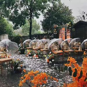 Venta al por mayor de alta calidad Durable apilable PP plástico blanco banquete Hotel Tifanny Chiavari boda silla comedor sillas para eventos - Product Image 5