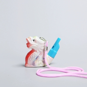 Sifflet d'eau en porcelaine émaillée colorée, 12 signes du zodiaque, jouet portable pour enfants - Product Image 4