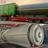 Usine de recyclage des pneus à faibles émissions, de conversion des boues d'huile usagée pour la récupération de carburant industriel, équipement de pyrolyse