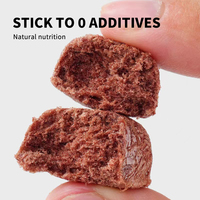 Friandises pour animaux de compagnie de haute qualité, saines, à base de sang de lapin lyophilisé, emballage individuel OEM, petite quantité minimale de commande, 100 g
