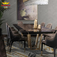 SPARKLE meubles sur mesure restaurant villa bâtiment grand appartement hôtel marbre table à manger 12 places