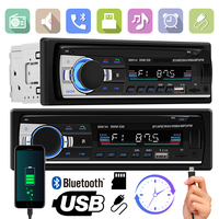 (Stock US/UE) Lecteur MP3 de voiture Podofo 2 USB Autoradio 1Din Radio de voiture BT FM Aux in Receiver SD MMC WMA 2.1A Charge rapide JSD-530