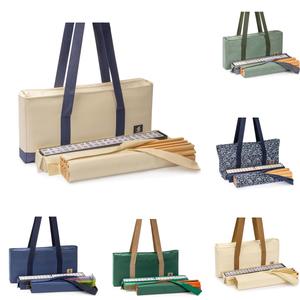 Juego de Almacenamiento de Mahjong Premium con Tapetes Enrollables, Bolsa de Transporte Ligera y Portátil de 3 Piezas para 166 Fichas, Ideal para Viajes y Noches de Juego - Product Image 1