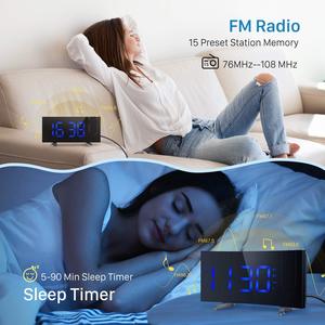 Réveil avec projection radio chinoise, lumière de réveil - Product Image 6