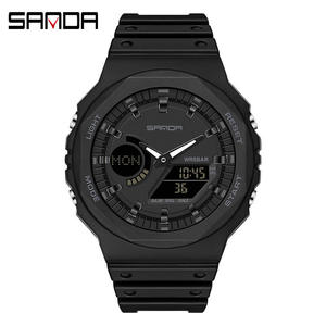 Reloj para Hombre <span class=keywords><strong>SANDA</strong></span> 6016 Deportivo de Alta Gama, Digital, Multifuncional, a Prueba de Agua, de Cuarzo, a la Moda - Product Image 2