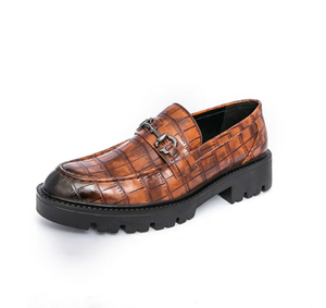 Mocassins plats en cuir véritable pour hommes, chaussures habillées à enfiler, respirantes, souples, confortables, classiques, élégantes, de qualité supérieure, vente en gros - Product Image 1