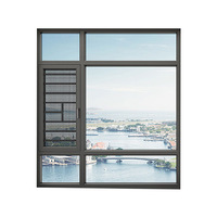 Ventana Abatible y Giratoria de Aluminio a Precio de Fábrica con Marco Resistente y Doble Acristalamiento para Villas Modernas
