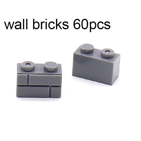 JX018a-brique murale gris foncé 60pcs