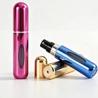 Atomiseur de parfum rechargeable premium 5 ml, mini flacon pulvérisateur vide portable à remplissage par le bas pour voyage et transfert