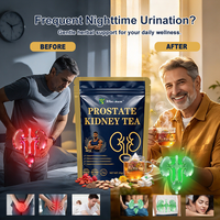 Thé pour la santé de la prostate et des reins pour hommes, thé aux baies de goji et framboises, sachets de thé pyramidaux 90g 3g 30 sachets, mélange d'herbes naturelles