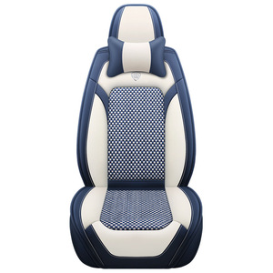 Housse de siège de <span class=keywords><strong>voiture</strong></span> universelle en cuir PVC coussin entièrement fermé pour toutes les saisons spécial été glace soie housse de siège nouveau - Product Image 5