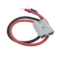 Câble personnalisé de longueur 50A avec connecteur à deux broches vers borne à joint torique M8, connecteur rapide pour la charge de batterie de véhicule