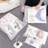 Sacs d'emballage en plastique givré personnalisés Creatrust avec votre logo, en polyéthylène recyclé, pour vêtements, avec fermeture éclair
