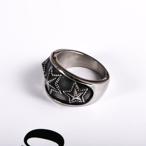 Anillo de plata tibetana con forma de estrella para hombre, joyería para discoteca, diseño de estrella de cinco puntas SA974 - Product Image 3