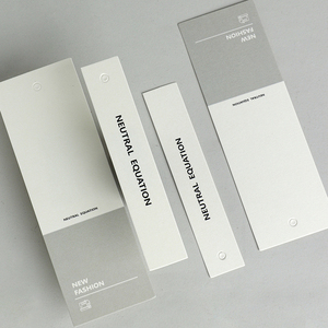 Бирки для одежды прямоугольные бумажные бирки с индивидуальным логотипом двухслойные бирки для одежды и этикетки - Product Image 2