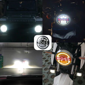 Phare LED de 7 pouces pour Jeep, lentille LED, lumière ambre super brillante, lumières LED pour motos, éclairage de travail pour camion Wrangler JL - Product Image 2