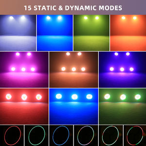 Faro Par LED COB Retrò da 200W Luce RGB Colorata con Retroilluminazione Retrò per Concerti DJ Eventi Spettacoli ed Effetti Scenici - Product Image 6