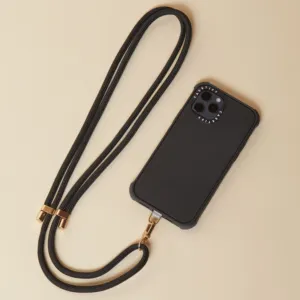 Adjustable Universal Nylon Cotton Customize Fashion Design Hands Free Crossbody Phone Strap Neck Phone Strap