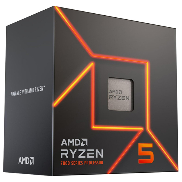 AMD Ryzen5 7600 - Ryzen 7000 Series Zen 4 6-Core 3.8 GHz - Socket AM5 65W - AMD Radeon Graphics Processor