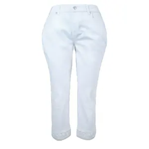 Abiti in jeans da donna pantaloni estivi in pizzo Skinny elasticizzati Leggings corti pantaloni Capris Jeans lunghi 3/4