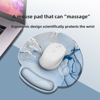 Tapis de Souris Exclusif Transfrontalier en Caoutchouc avec Repose-Poignets, Support de Clavier, Grand Tapis de Bureau, Support de Poignets et Paumes pour Ordinateur, Ensemble de Quatre Pièces