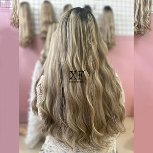 Parrucche di Alta Qualità XF con Top in Pizzo, <span class=keywords><strong>Colore</strong></span> <span class=keywords><strong>Biondo</strong></span> <span class=keywords><strong>Platino</strong></span>, 100% Capelli Europei - Product Image 1