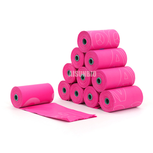 Umweltfreundliche, individuell bedruckbare, biologisch abbaubare und kompostierbare Plastik-Hundekotbeutel, nachhaltige BPI-zertifizierte Kotbeutel für Hunde und Katzen mit einfachem Cartoon-Design. - Product Image 4