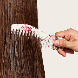 Juego de peines para el cabello Wanmei con diseño de flor de cerezo, peines portátiles multifunción para masaje y desenredado para mujeres y niñas - Product Image 2