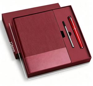 2026 Branded Logo Blue Leather A5 Softcover Notebook Journal for Gift Wholesale Promotional Luxury Diary Pen USB Box <b>Case</b> Suit - Product Image 3