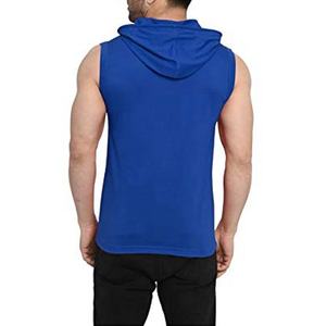 Cotton Thermal Men's <b>Hoodies</b> and Sweatshirts Men's Workout <b>Sleeveless</b> Gym Bodybuilding <b>Sleeveless</b> Cotton Breathable Hooded - Product Image 2