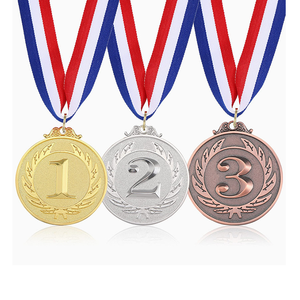 Renhui Kampioenschap 24 Karaats Vrouwen 1e 2e 3e Metalen Ambachten Goud Zilver Bronzen Custom Medailles En Trofeeën Medailles - Product Image 1
