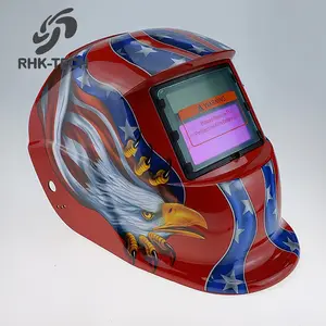 RHK-Tapa de soldador con pantalla Solar, oscurecimiento automático, casco de soldadura, Máscara