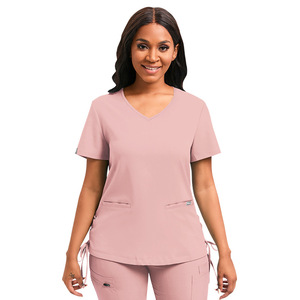 Women Custom Nurse Uniform Sets Surgical Scrubs Suits Doctor <strong>Medical</strong> Hospital Uniforms Set Tie <strong>Hem</strong> Tops Jogger Pants Scrubs Sets - Product Image 5