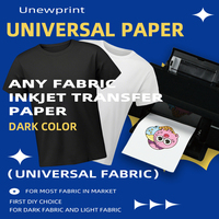 Papier transfert thermique jet d'encre UNEWPRINT A3 A4 pour casquettes