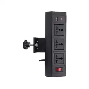 OSWELL Uk Power Outlet New Design Hidden Conference Table Flip Up Rotary Desktop Socket