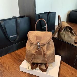 Mochila de Viaje de Cuero PU para Mujer, Gran Capacidad, Estilo Vintage, 2026, Oferta, Mochila Escolar para Niñas, con Cordón - Product Image 4